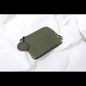 The Wanderers green leather coin purse
